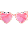Bride To Be Pearl Beaded Party Glasses (Pink)