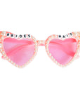 Bridesmaid Pearl Beaded Party Glasses (Pink)