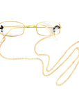 Gold Rim Grandma Glasses with Chain