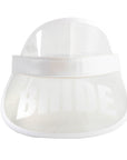 Bride Perspex Visor White Rim (Clear)