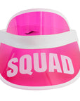 Squad Perspex Visor White Rim (Hot Pink)