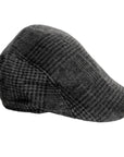 Vintage Old Man Flat Cap (Dark Grey Check)