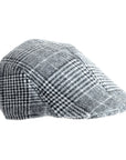 Vintage Old Man Flat Cap (Grey Check)