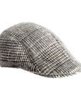 Vintage Old Man Flat Cap (Brown Check)