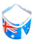 Australian Flag Plastic Visor Hat