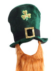 St Patricks Day Hat with Brown Beard