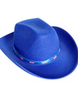 Blue Cowboy Hat with Australian Flag Ribbon