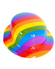 Rainbow Bowler Hat (Plastic) 6pk or 12pk