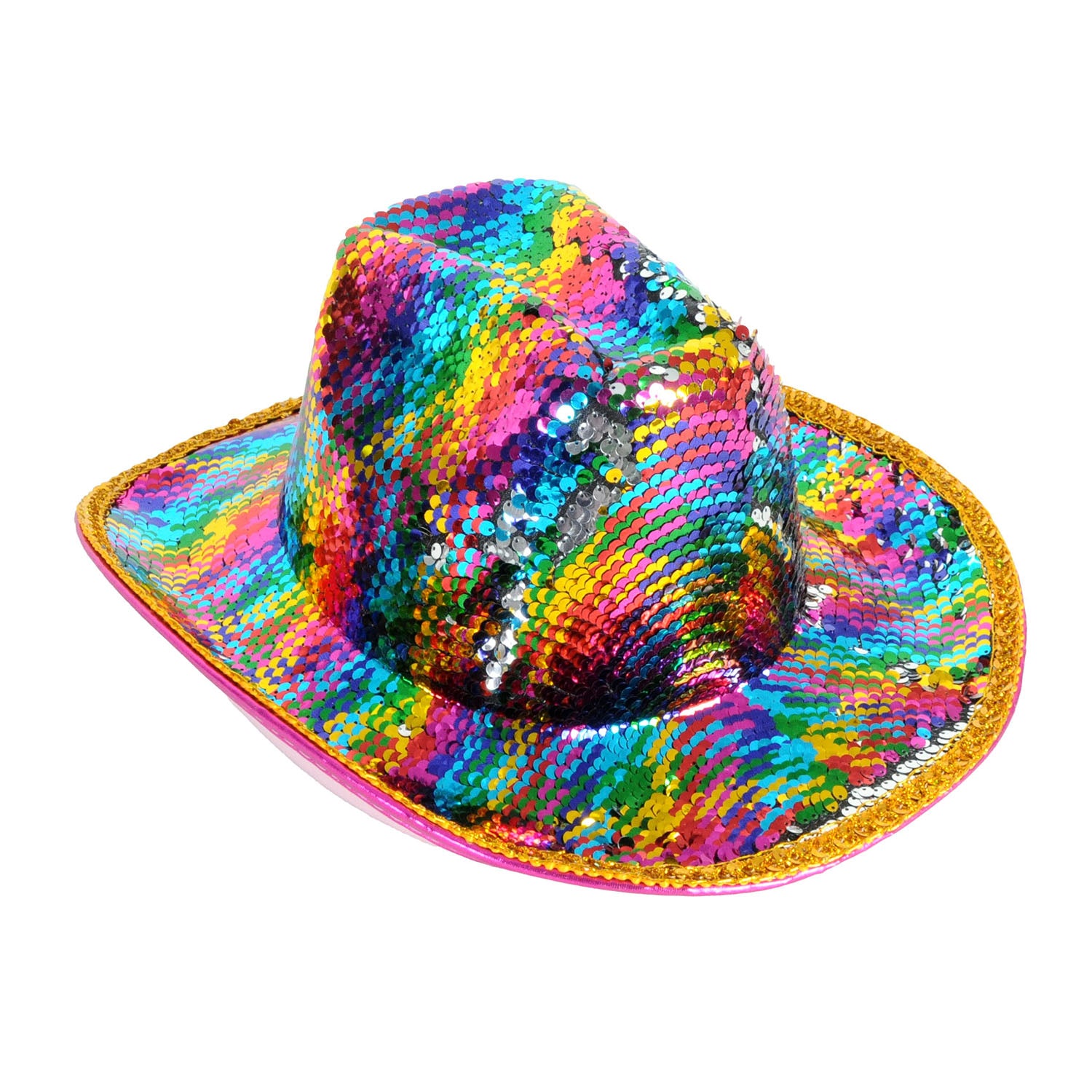 Sequin Rainbow Cowboy Hat