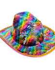 Sequin Rainbow Cowboy Hat