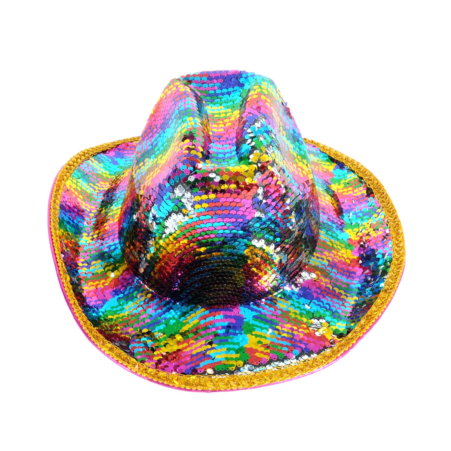 Sequin Rainbow Cowboy Hat
