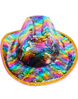 Sequin Rainbow Cowboy Hat