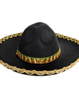Small Mexican Sombrero Hat (Gold Rim)
