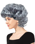 Curly Grandma Wig (Grey)