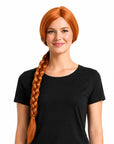Orange Plaited Wig