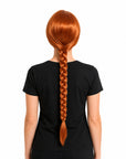 Orange Plaited Wig