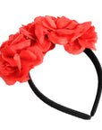 Day of the Dead Red Rose Headband