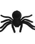 Large Flocked Spider (Black)