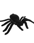 Large Flocked Spider (Black)