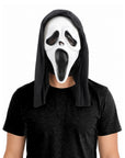 Surprised Screaming Face Mask with Hood