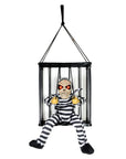 Animated Prisoner Skeleton in Cage