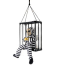 Animated Prisoner Skeleton in Cage
