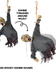Animated Hanging Zombie (Grey)