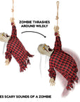 Animated Hanging Zombie (Red)