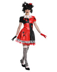 Adult Red Jester Girl Costume