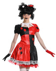 Adult Red Jester Girl Costume
