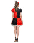 Adult Red Jester Girl Costume