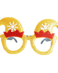 Christmas Elf Party Glasses (Gold)