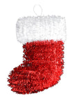 Christmas Tinsel Decoration (Santa Stocking)