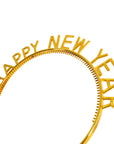 Happy New Year plastic Headband (Gold)