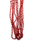Metallic Beaded Necklace (Red) 5pk