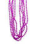 Metallic Beaded Necklace (Hot Pink) 5pk