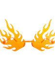 Orange Flame Perspex Party Glasses