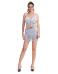 Sequin Fringe Top (Silver)