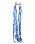 Metallic Beaded Necklace (Blue) 5pk