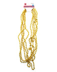 Metallic Beaded Necklace (Yellow Gold) 5pk