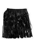 Black Tinsel Fringe Skirt