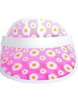 Pink Perspex Visor (Daisy Flowers)