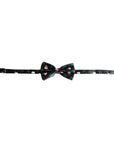 Christmas Bow Tie (Black with Santa and Tree)