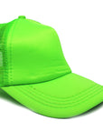 Fluro Green Half Mesh Baseball Cap