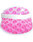 Pink Perspex Visor (Lips)