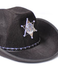 Black Deputy Sheriff Cowboy Hat
