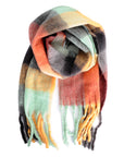 Chunky Check Winter Scarf (Autumn)