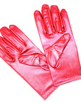 Short Metallic Glove (Red)