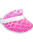 Pink Perspex Visor (Lips)