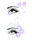 Side Face Diamonte Stickers